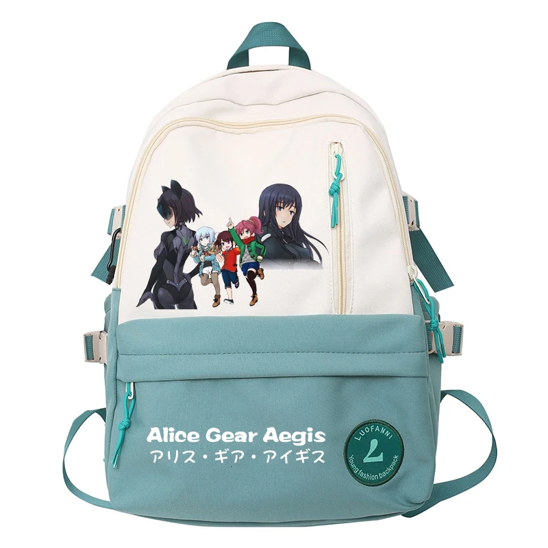 

Alice Gear Aegis Anime Boys Schoolbag For Girls Boys School Students Backpack Women Casual Laptop Bookbag