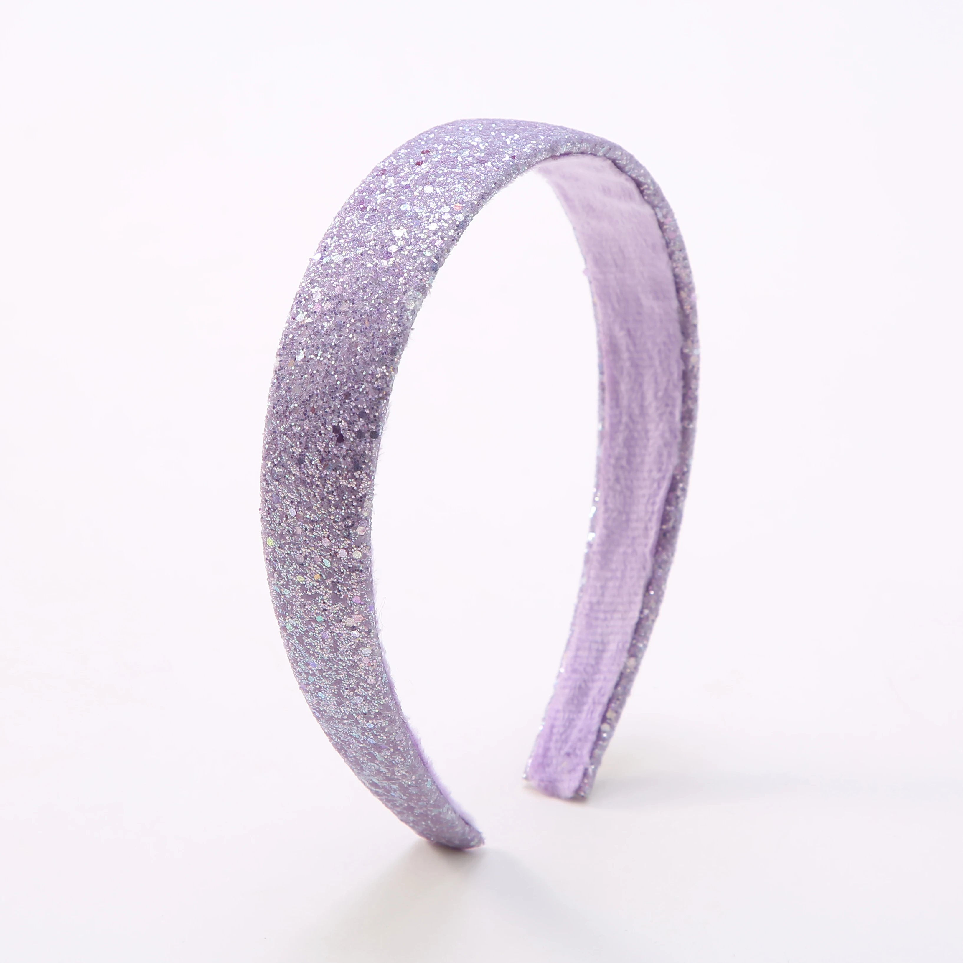 scicent Fascia per capelli bianca con strass per donne e ragazze, con paillettes glitterate, fascia imbottita, accessorio per capelli per matrimonio e compleanno, 25412