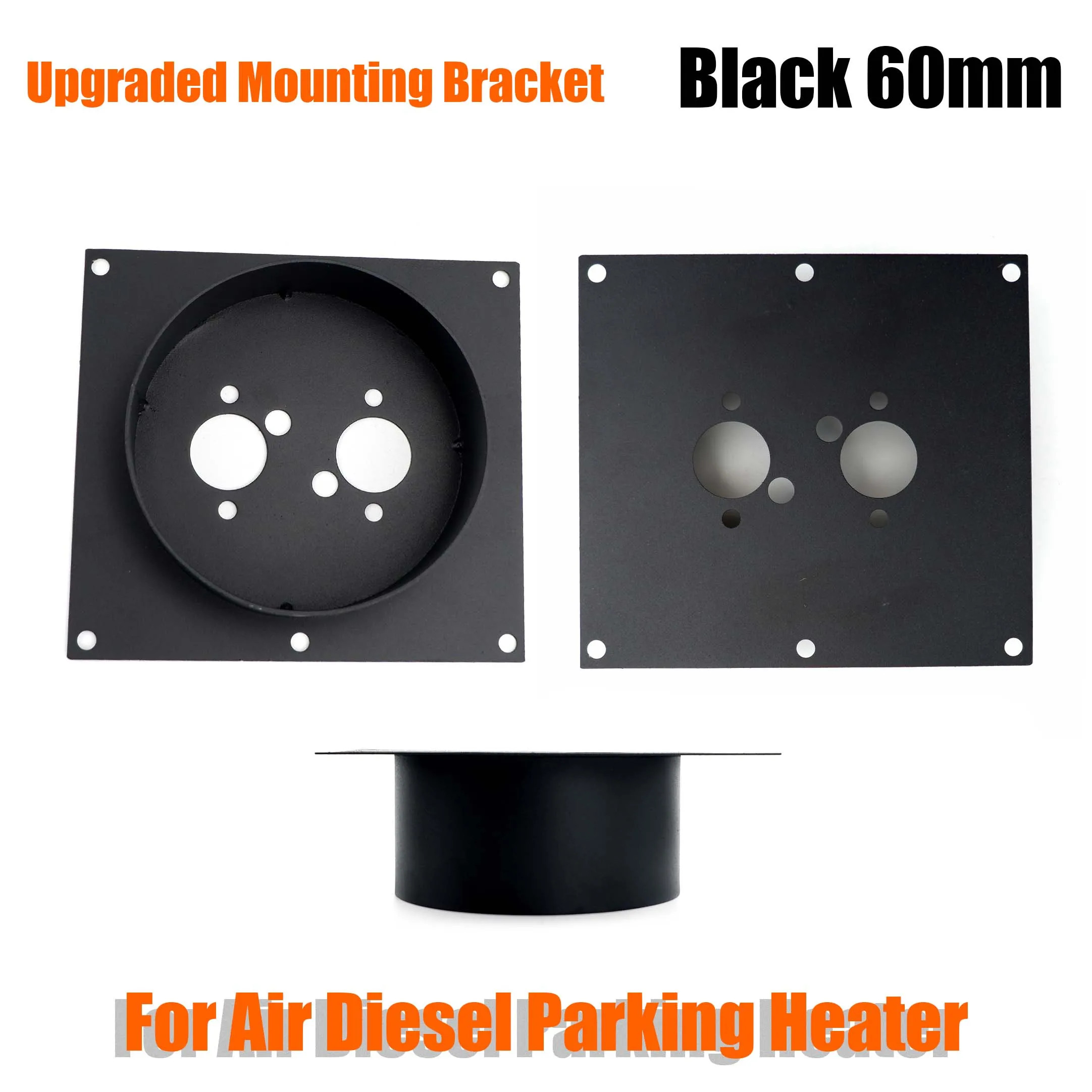 

60 мм Воздушный Дизельный Нагреватель, Модернизированная база, монтажный кронштейн, напольная пластина для Eberspacher Webasto, автомобиля, грузовика, фургона, кемпера, черный