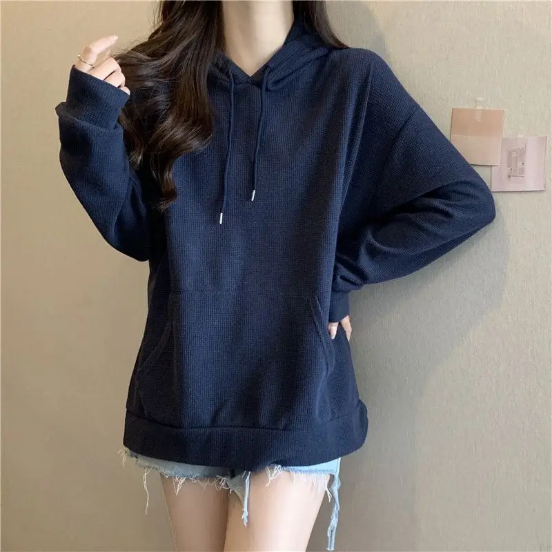 

Yasuk Spring Autumn Winter Fashion Casual Women's Loose All-Match Sporty Sweet Girl Student Girl Hoodie Pullover Top