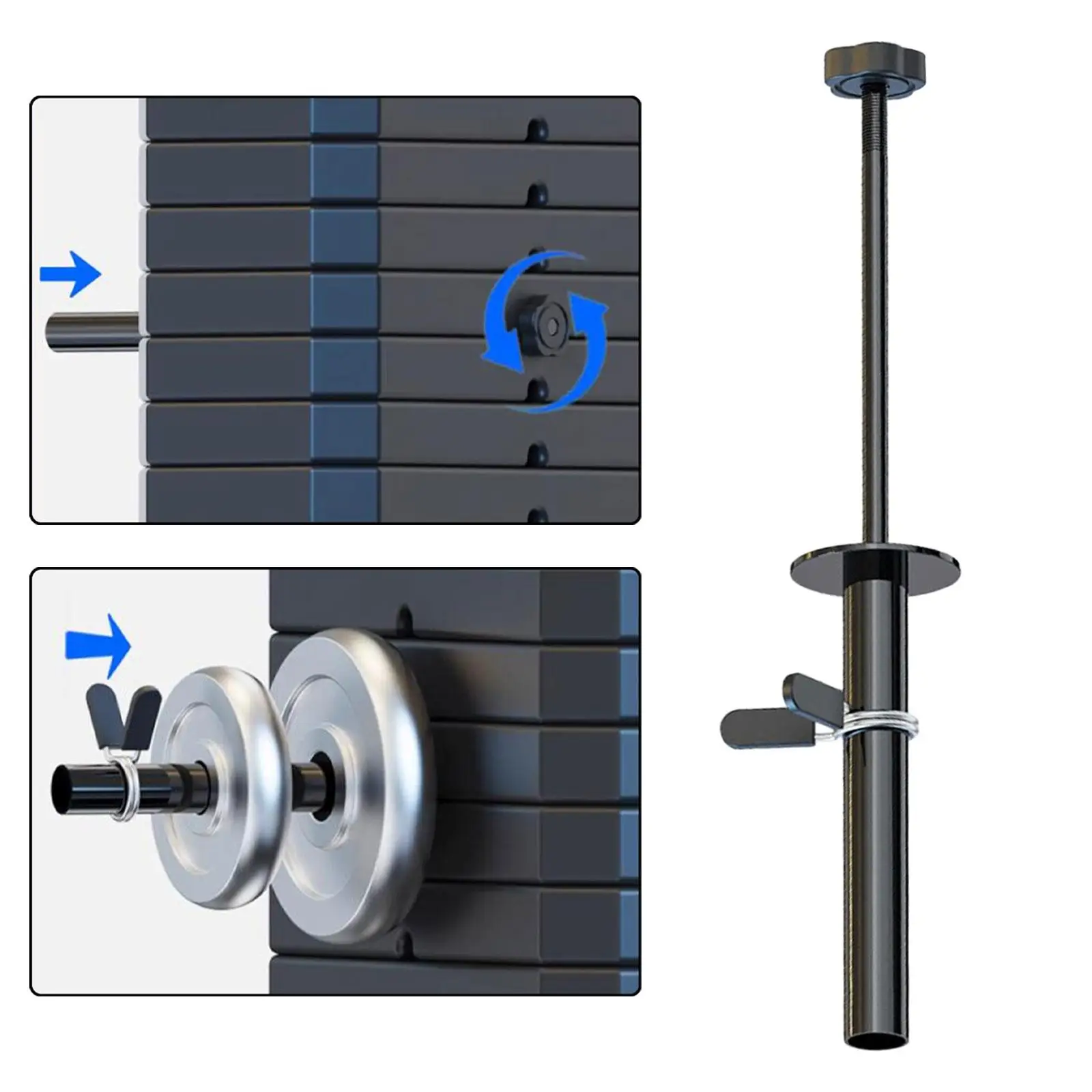 Gym Weight Stack Extender Add Weight Multifunction Exercise Machine Steel Weight Loading Pin for Weight Board 3