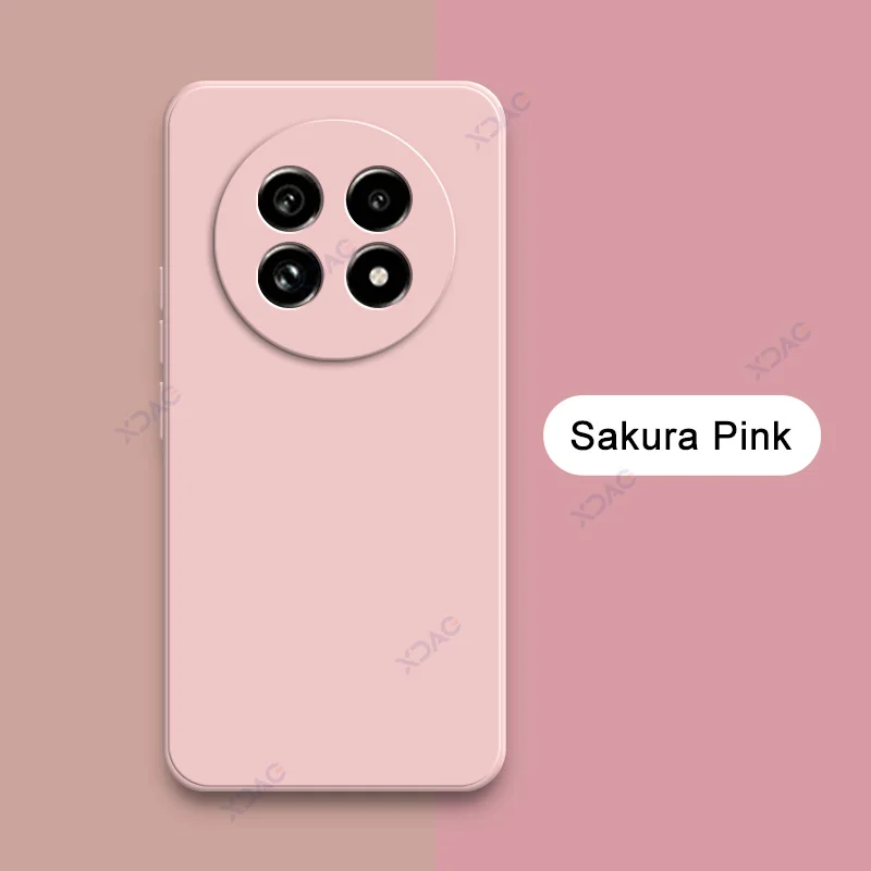 Premium Liquid Silicone 360° Soft Square Back Shield Phone Case Cover