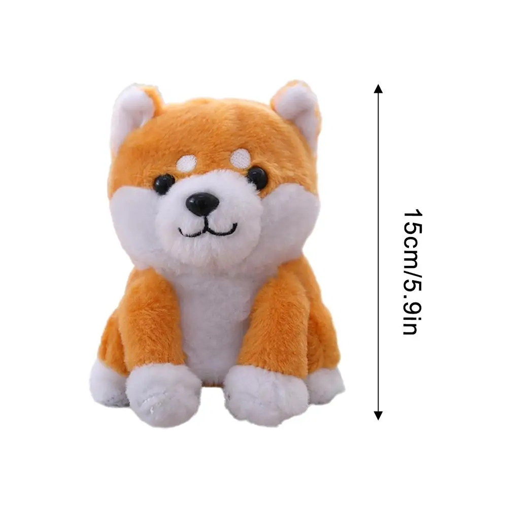 15cm Talking Little Shiba Inu Electric Plush Toy Puppy Nodding Recording Talking Cute Baby Doll New Year Gift Creative Baby Slee