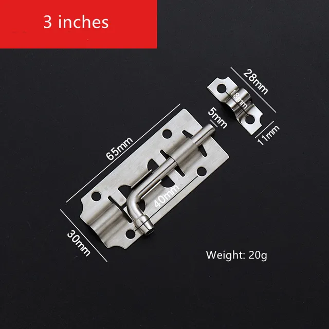 3 inches B