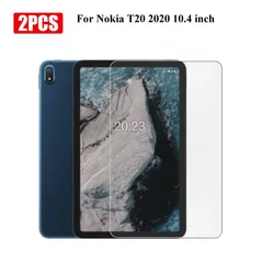 Premium 2 - Pack 9H Tempered Glass Tablet Screen Protector Film (Nokia T20 10.4)