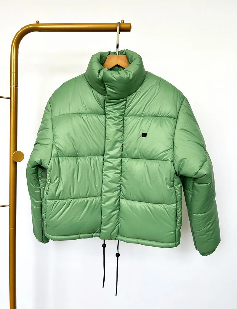 

Fashion Classic Trendy Luxury Designer Autumn and Winter New Smiling Face Logo Zipper Stand Neck Down Coat Woman Man A5