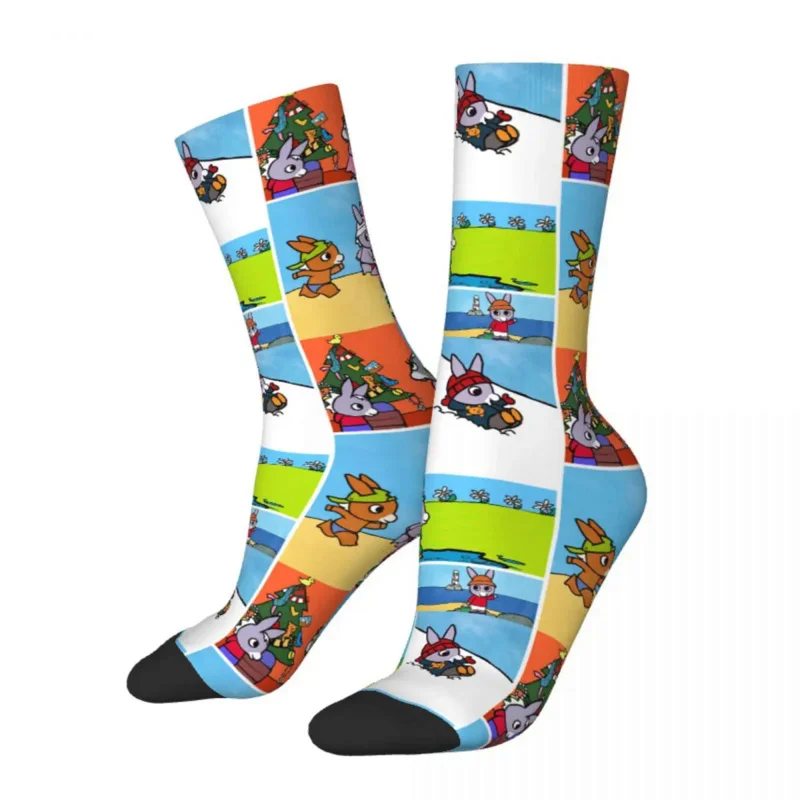 

Носки с коллажем Trotro для мужчин и женщин, модные милые Мультяшные носки в стиле хип-хоп, весна, лето, Осень, Зима, подарки
