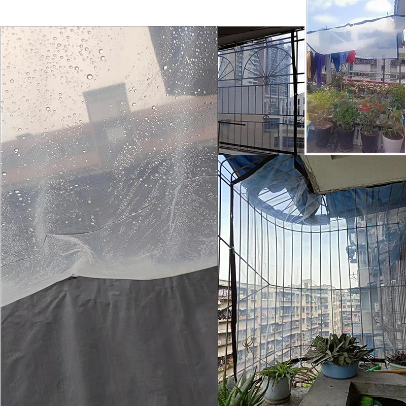 Transparent Tarp 2*3m 4 5 6 7 8 9 10 m 5m Waterproof Cover Garden Plant Tent Camping waterproof tarpaulin waterproof tarp tarpaulin rain cover