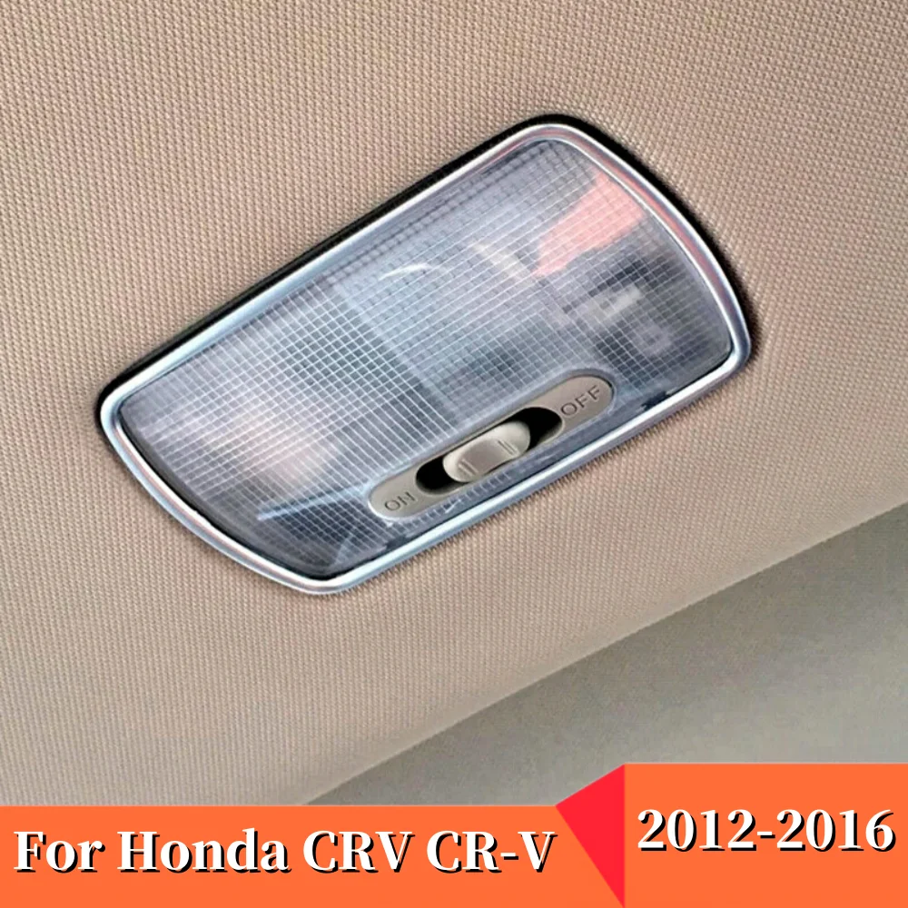 

1PCS Car Rear Reading Lampshade Cover Trim Stainless steel Auto Styling Accessories For Honda CRV CR-V 2012 2013 2014 2015 2016