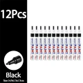 12pcs black