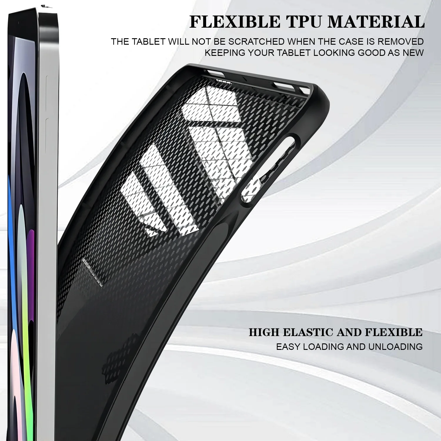 Colorful Silicone Tablet Case with TPU Painted Shell