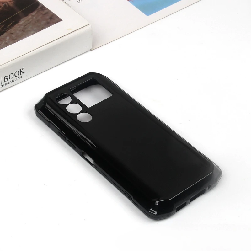 Transparent Black Silicone Soft Cover Protective Shell