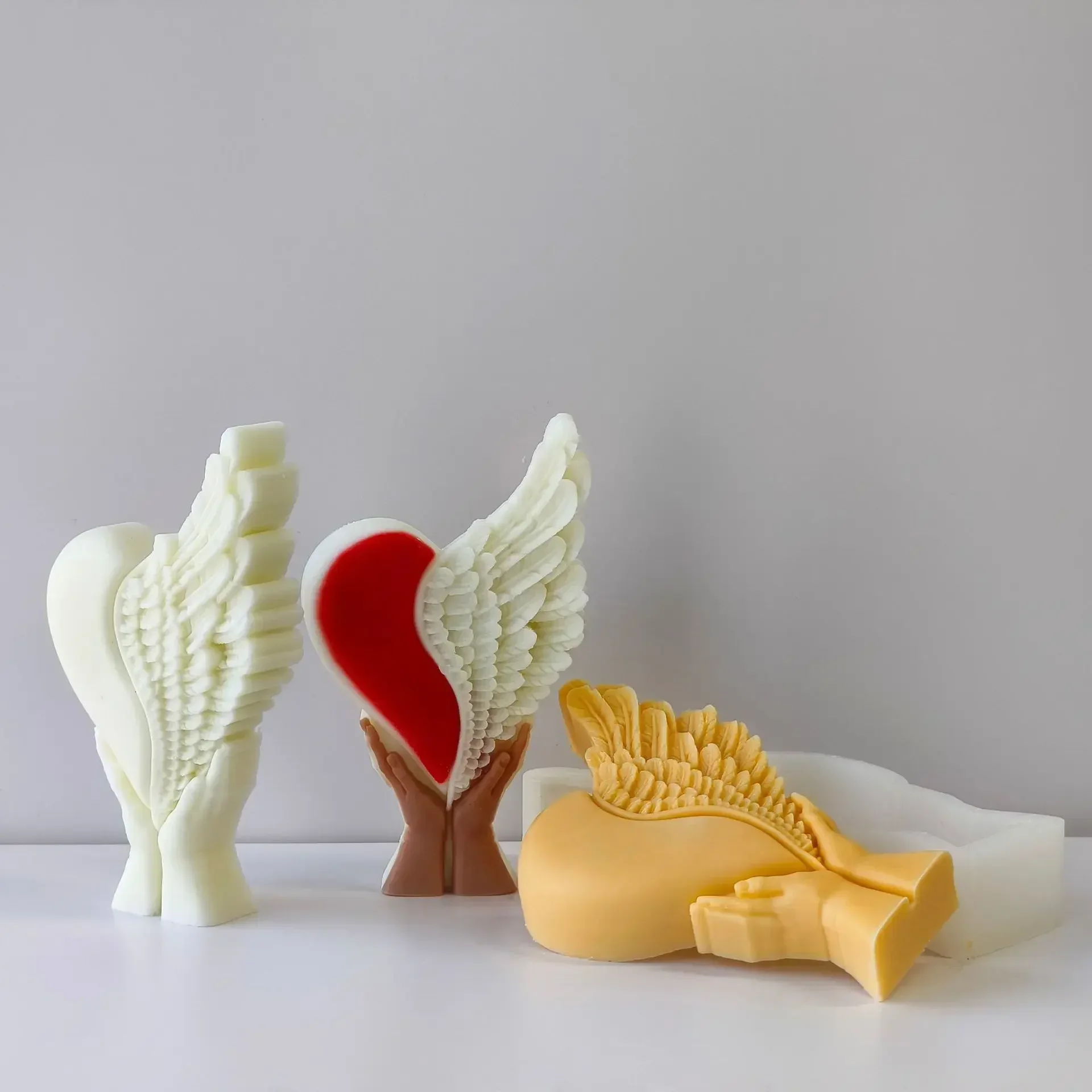 Heart with Wing Silicone Mold for Handmade Gifts and Crafts