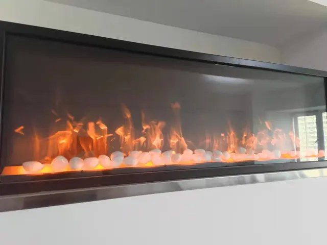 Inserto ultrafino empotrado para chimenea eléctrica de 60 pulgadas montado  en la pared y en la pared fácil instalación con control remoto 700 W1400 –  Yaxa Colombia