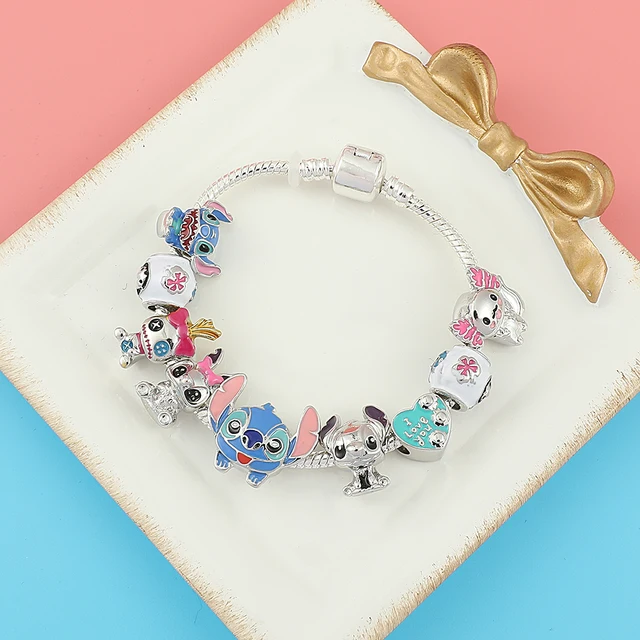 Braccialetto Stitch Con Ciondolo - Design Cartoni Animati, Regolabile, Per Donne E Ragazze, Regalo Ideale - Foto 5