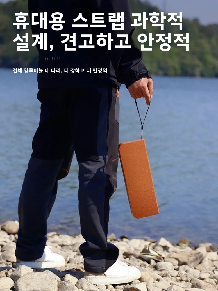초경량 휴대용 접이식 의자 야외 캠핑 여행용품 낚시 대기열 포켓 펜 홀더 미니 스툴 휴대 간편