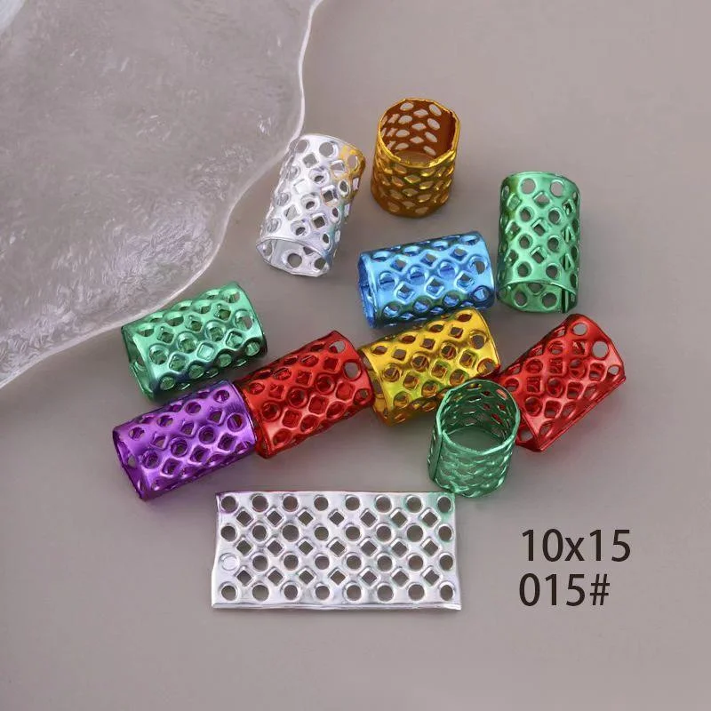 1000 Pieces/pack - Sunflower 10 * 15 Dirty Braid Buckle DIY Metal Antique Style Ring Accessories, High Ponytail Embellishment, Hairpin Rope_voghion.com
