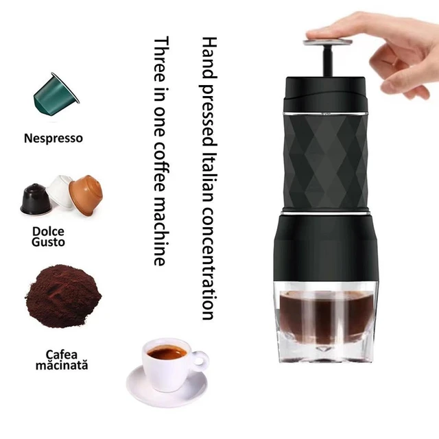 Portable Espresso Machine Manual Espresso Maker 20 Bar Pressure For