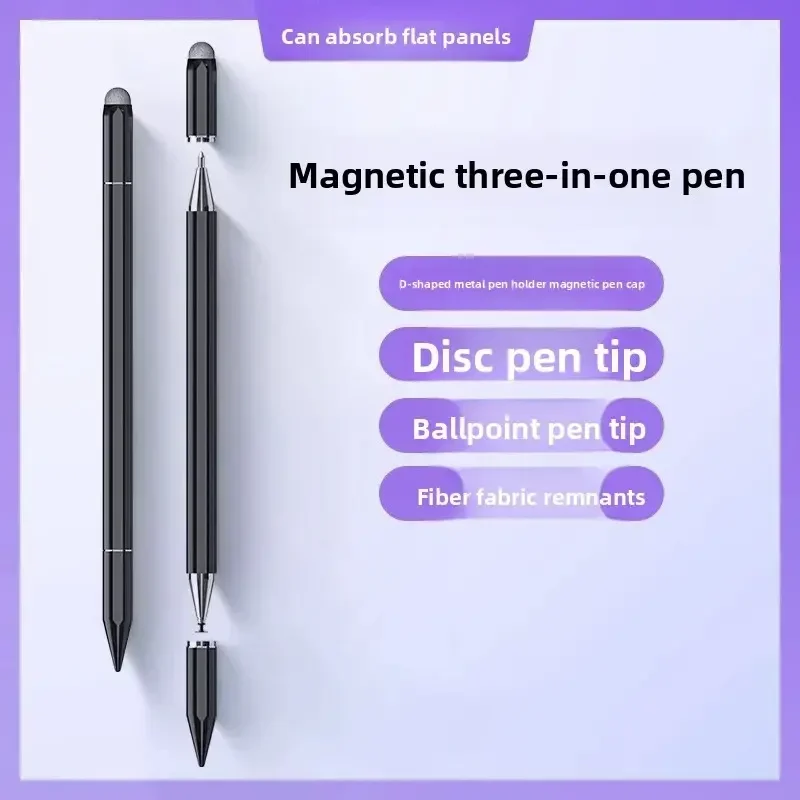 3-in-1 Multifunctional Stylus Pen, Portable Touchscreen Pen for iPad, Android Phones & Tablets 3