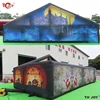 Fast Shipping 10x5m Full Printing Inflatable Haunted House Maze Tag With Roof for Halloween 1