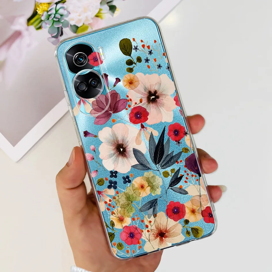 Stylish Pattern Soft Silicone Clear Back Cover