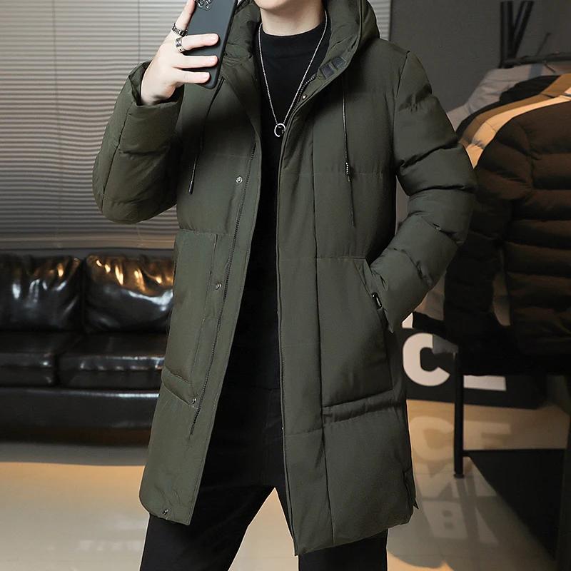 Winter Parkas Men Thick Warm Jacket Coats Plus Size 8xl 7xl 6xl Casual Warm Padded Cargo Jacket Male Long Windbreak Outerwear