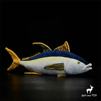 Yellow Fin Tuna High Fidelity Anime Cute Plushie Allison Tuna Fish Plush Toys Lifelike Animals Simulation Stuffed Doll Kawai Toy 1