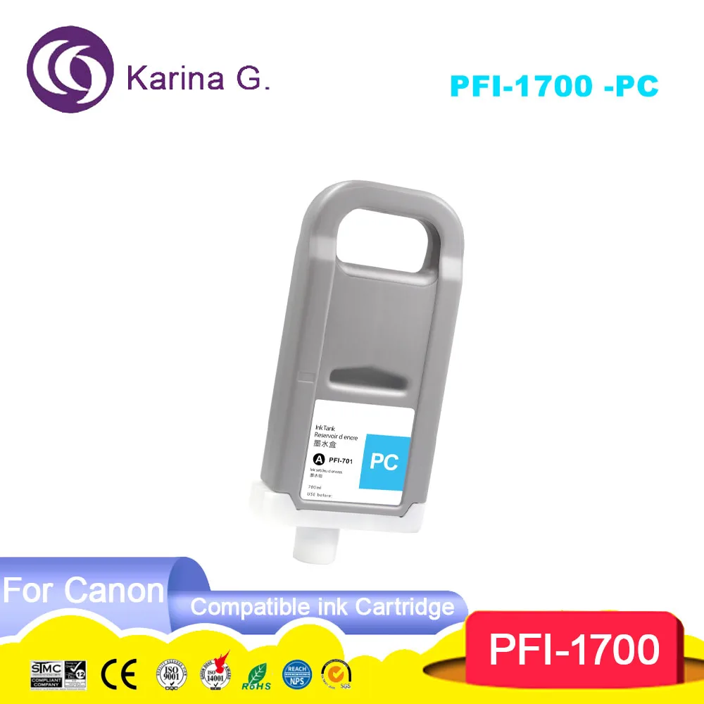Compatible ink cartridge PFI1700 PFI-1700 100% Compatible for Pro 2000 4000 400