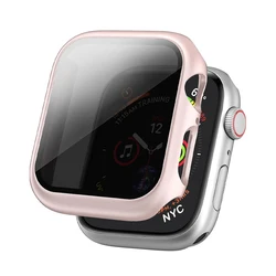 Premium Privacy Case with Tempered Glass Screen Protector for 49mm Ultra 1 2 3 (Pink Sand)