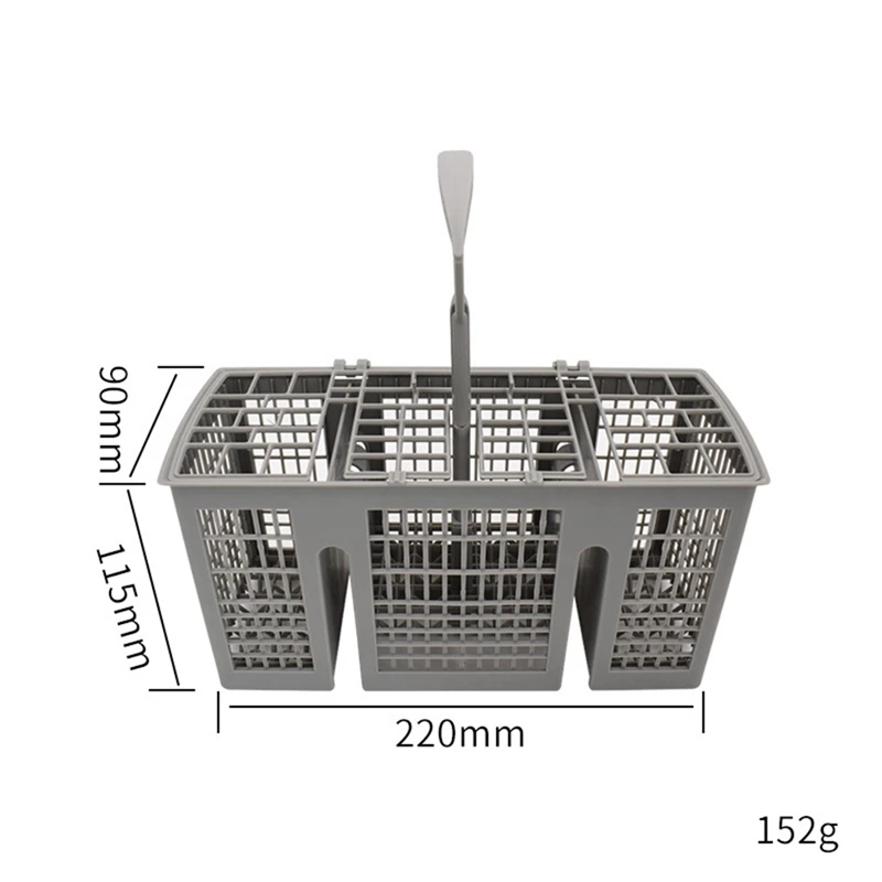 Universal Dishwasher Cutlery Basket Replacement, With Removable Handle, Dishwasher Utensil Holder For  And Siemens Durable