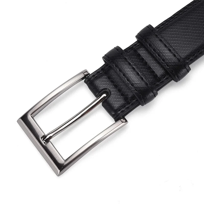 Men's Belt 2024New Casual Business Alloy Buckle Belt High End Luxury Authentic Fashion Belt Jeans Belt Gift for Boyfriend Or Dad