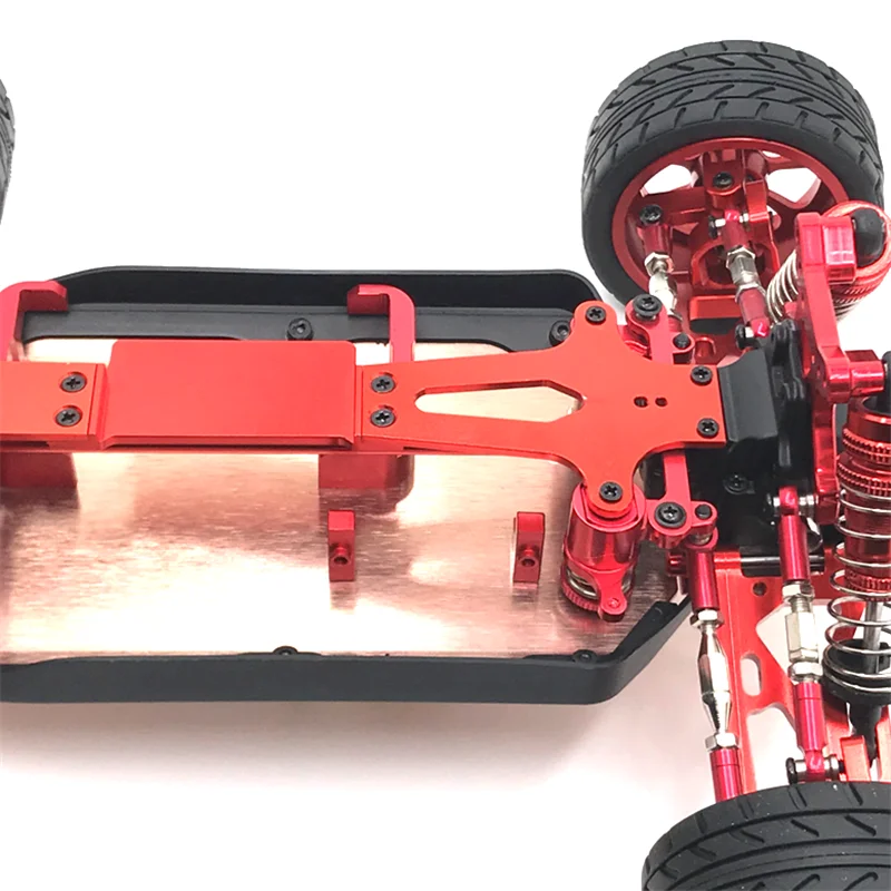 Aluminum Alloy Motor Mount Holder For WLtoys 144001 RC Car - Blue CNC Machined Upgrade Part