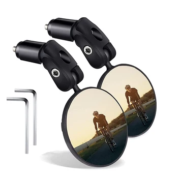 Specchietto retrovisore universale per bicicletta Specchietti retrovisori per manubrio da ciclismo grandangolare con rotazione regolabile per accessori per bici da strada MTB