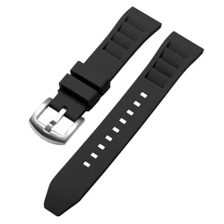 Soft Silicone Quick Release Waterproof Sport Watchband Strap - Universal 20mm/22mm - 22mm (Black)