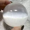 Natural White Selenite Sphere Crystal Healing Gypsum Ball Mineral Ornaments Raw Stone Crafts Home Decor 4