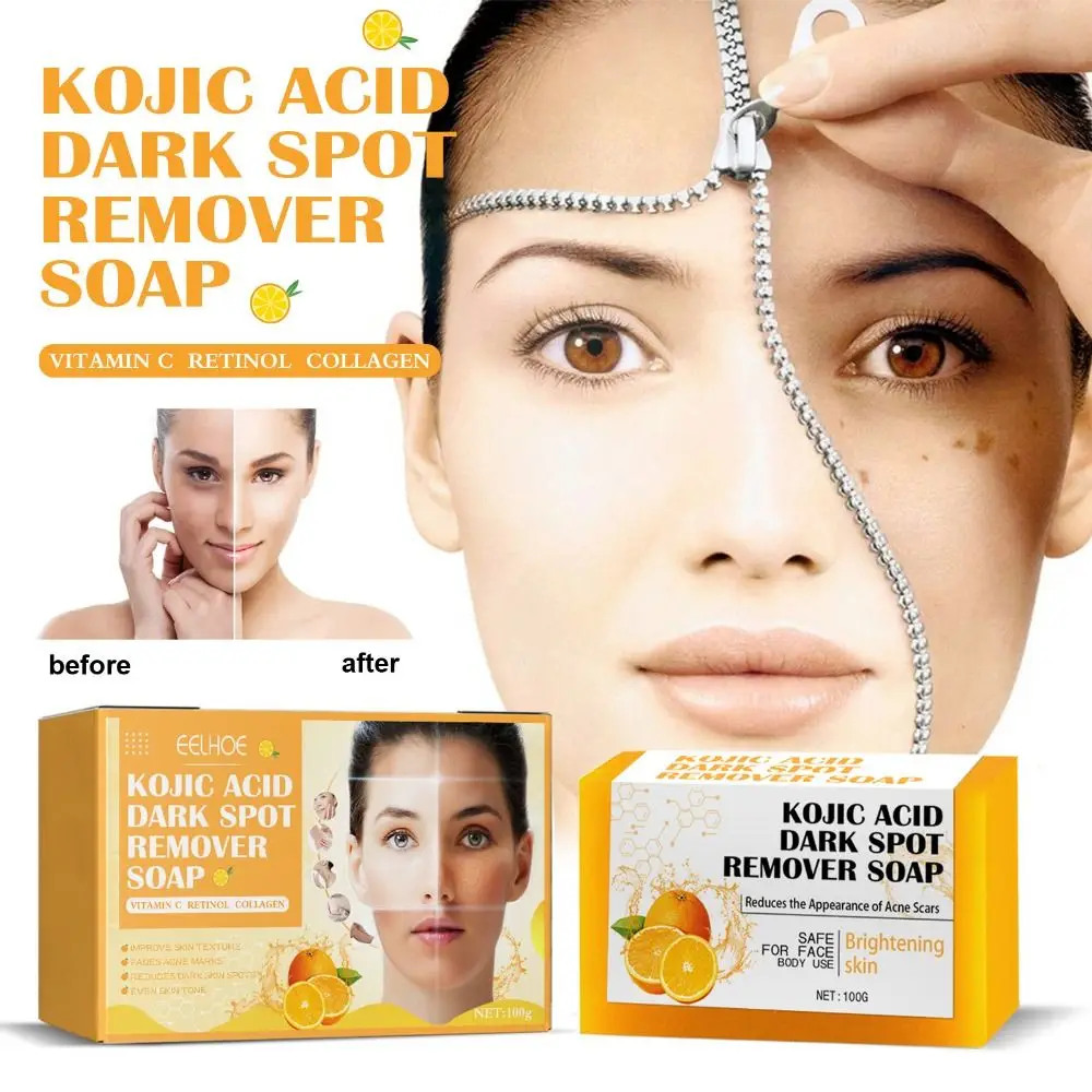 

Lemon Turmeric Kojic Acid Soap Orange Evens Skin Tone Skin Brightening Soap Moisturise Smooth Your Skin Bath Soap Body & Face
