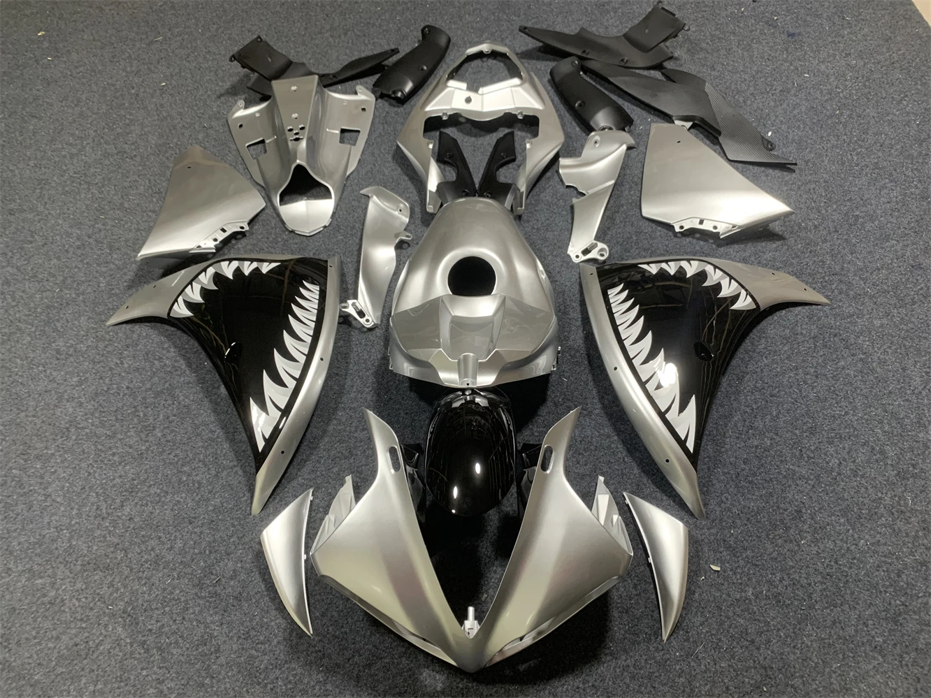 

Motorcycle fairing fit Yamaha R1 09 10 11 YZF1000 2009 2010 2011 body fairing Black silver motorcycle housing