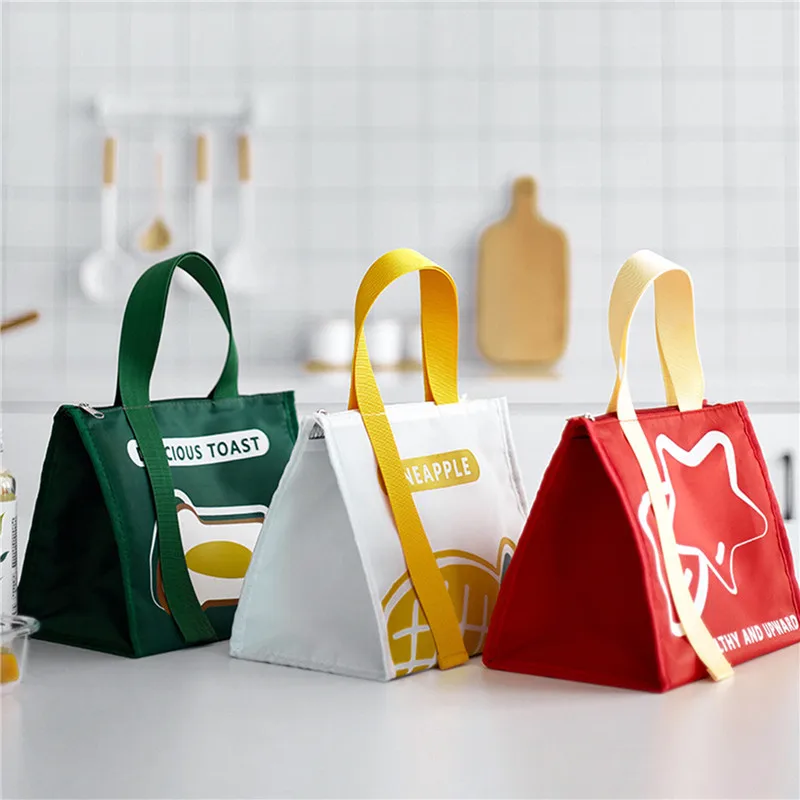 

Cartoon Thermal Lunch Box Bags for Women Kids Waterproof Food Storage Container Travel Picnic Pouch Insulated Cooler Bento Bag