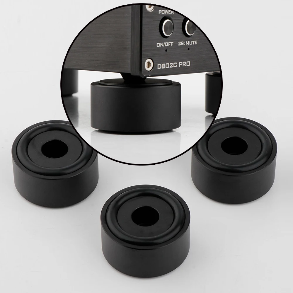 4pcs Hifi Audio Speaker Isolation Feet 40x20mm, Aluminum Vibration