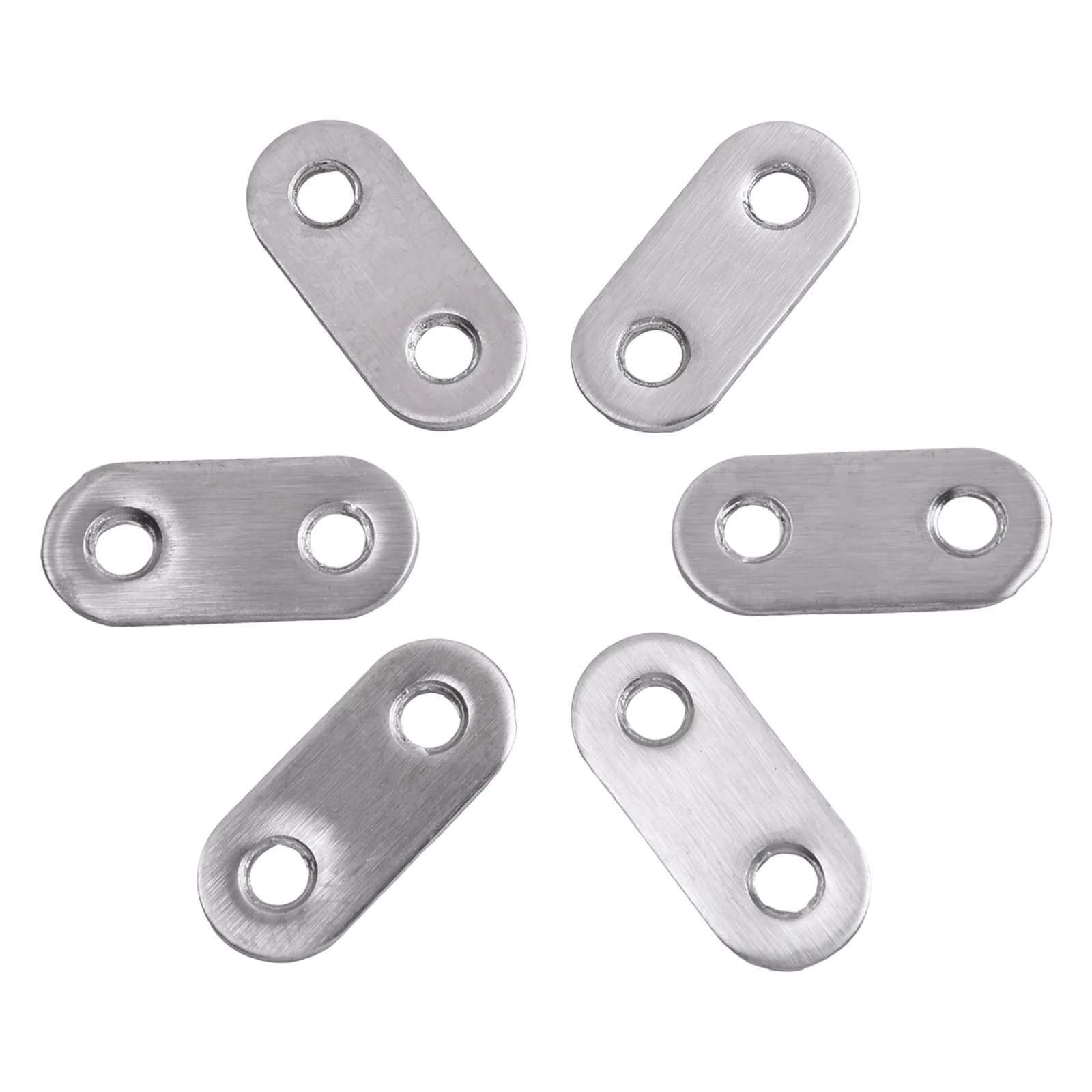 10Pcs Corner Brackets Stainless Steel Straight Repair Flat Straight Fixing Brackets One-Character Corner Code stainless steel angle bracket angle connector angle bracket