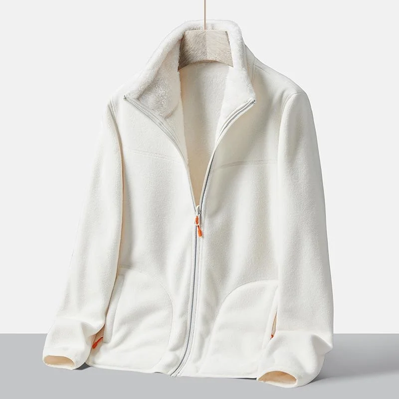 Doppelseitige Fleece Weste Für Mädchen - Stehkragen Winterweste