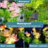 Outdoor IP65 Waterproof Garden Lights LED Solar Flower Light for Pathway Yard Lawn Backyard Home Decoration Solar Landscape Lamp 4