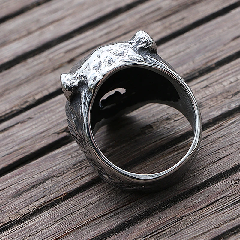 Bague tête d'ours Viking Cool pour hommes, ours slave Berserk