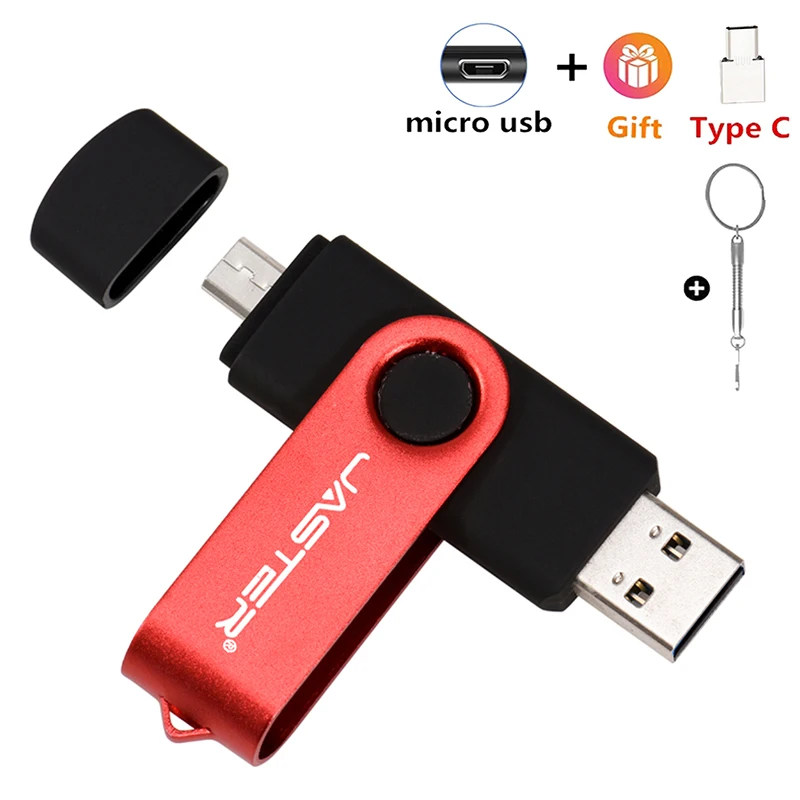 Smartphone Otg Multifunzionali Pen Drive Capacità Reale Chiavette Usb Logo Personalizzato Gratuito Memory Stick Pendrive 64Gb/32Gb/16Gb