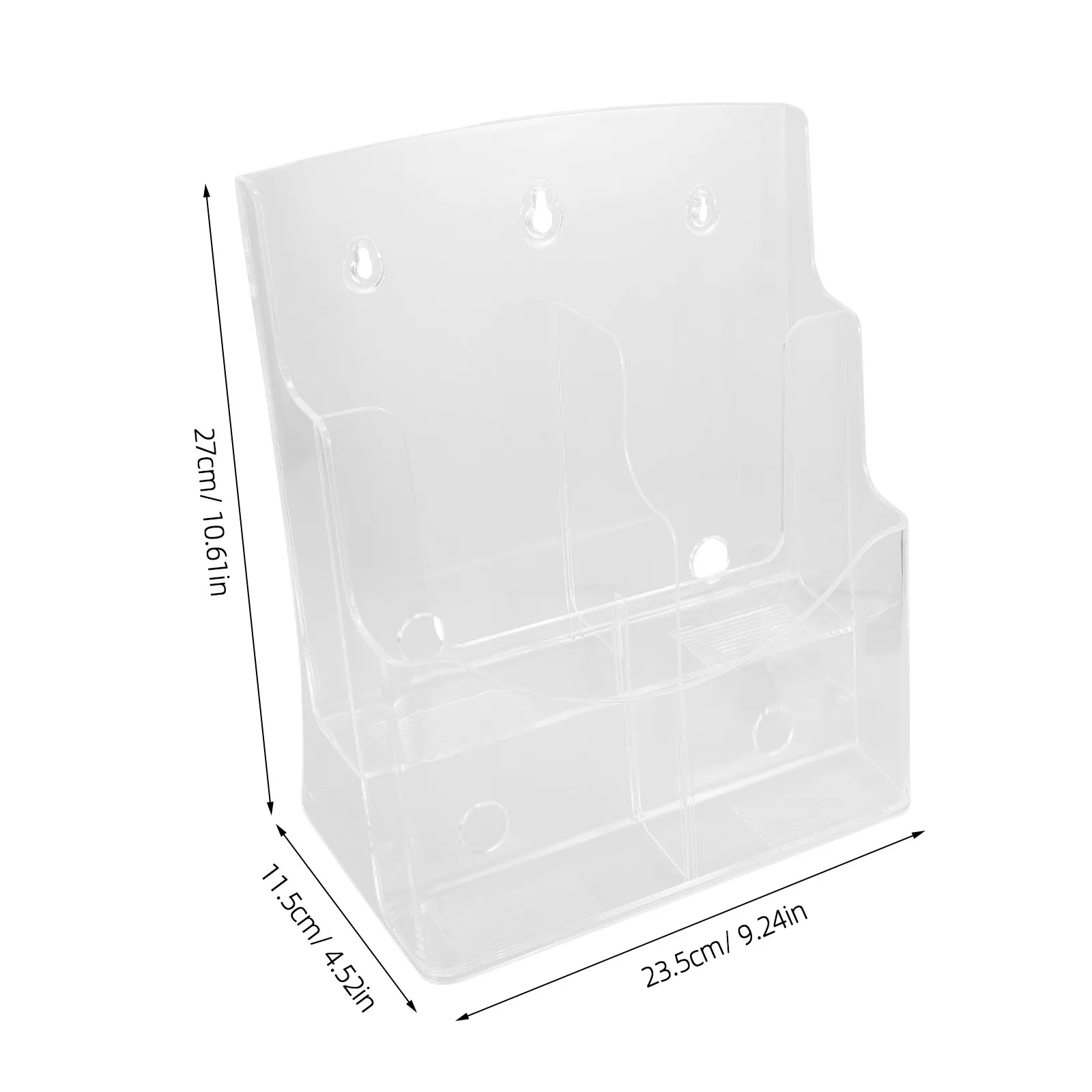 다층형 A4 투명 아크릴 데스크탑 파일 스탠드 사무용 서류 정리함 잡지 홀더 수직 파일 폴더 보관함