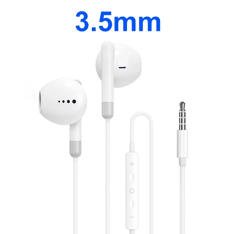 Premium In-Ear Wired Headset with Type C and 3.5mm Connector
