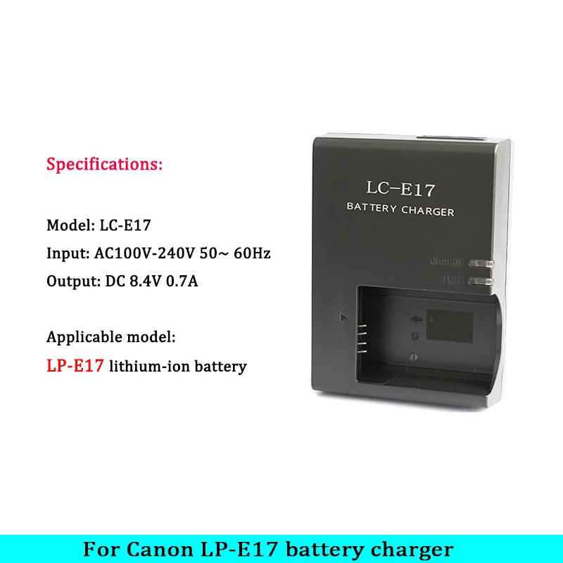 Canon Pg 40 Caricabatterie Doppio USB Ayex Per Canon LP-E17 - Compatibile Con EOS 800D, 760D, 750D, 200D, 77D, M6, M5, M3 Lampada USB