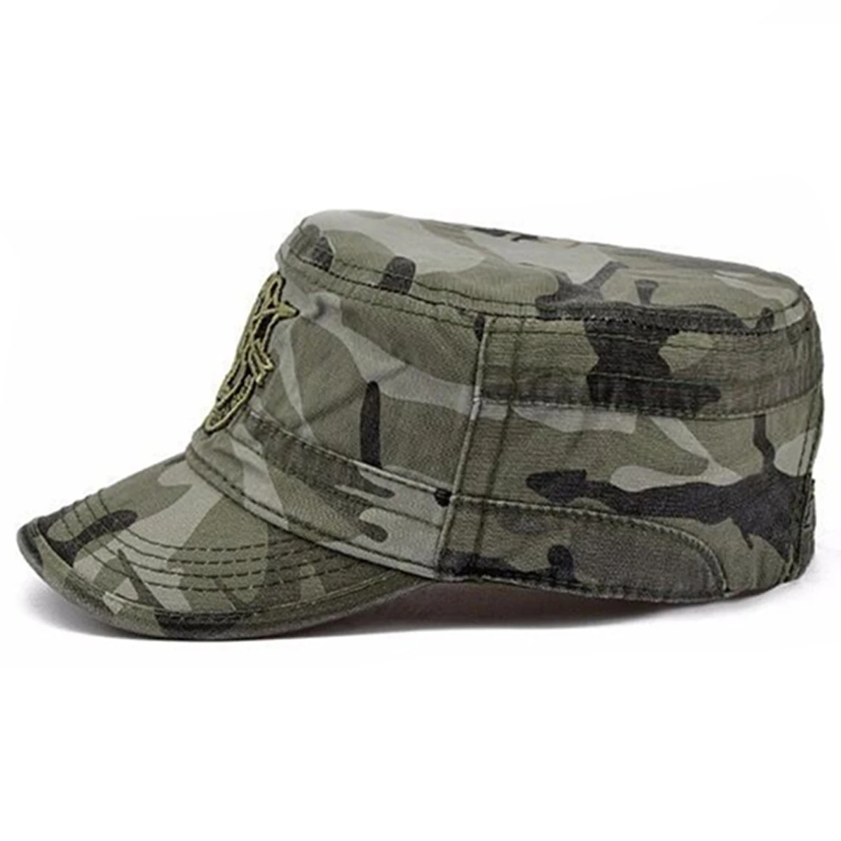 Unisex Camouflage Baseball Cap Camouflage Hat Cap Hat Shield Embroidery Military Cap Spring Autumn Outdoor Adjustable Casual Hats Men Flat Top Captain Military Caps