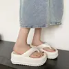 Comwarm New Thick Flip-flops Women Fashion Platform Sandals Outdoor Women Beach Slipper Home Comfort Women's Summer Sandals 2024 2