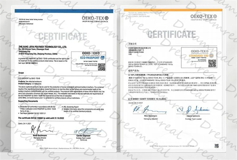 Description Picture 2 of itemDreamreal 100% Waterproof Fitted Sheet with Elastic Band Solid Color Bed Cover Anti-slip Adjustable Mattress Portector for Home